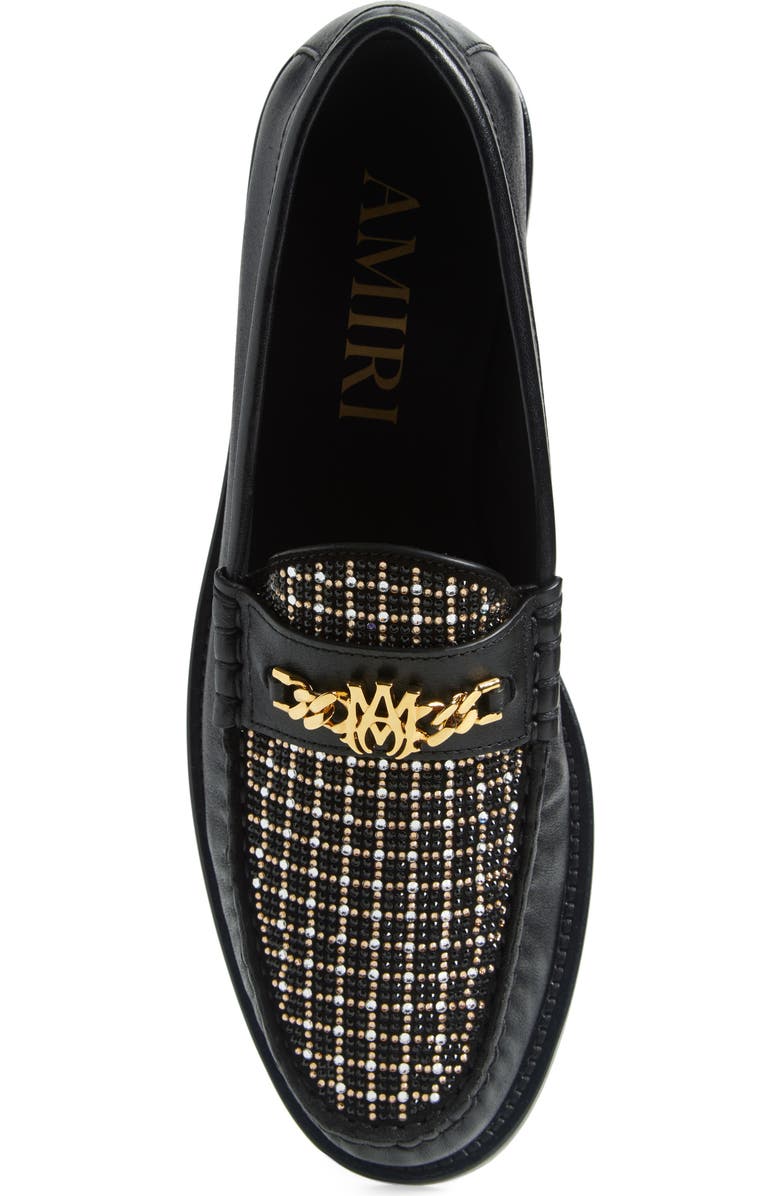 AMIRI MA Chain Penny Loafer, Alternate, color, Black