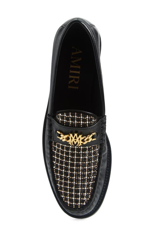 Amiri Ma Chain Penny Loafer In Black
