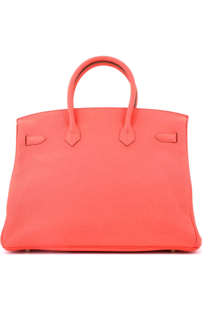 Pre-Owned Hermes Birkin Handbag Pink Clemence with Gold Hardware 35, Alternate, color, Rose Jaipur