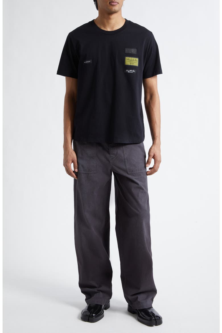 Reversed Cotton T-Shirt, Alternate, color, BLACK