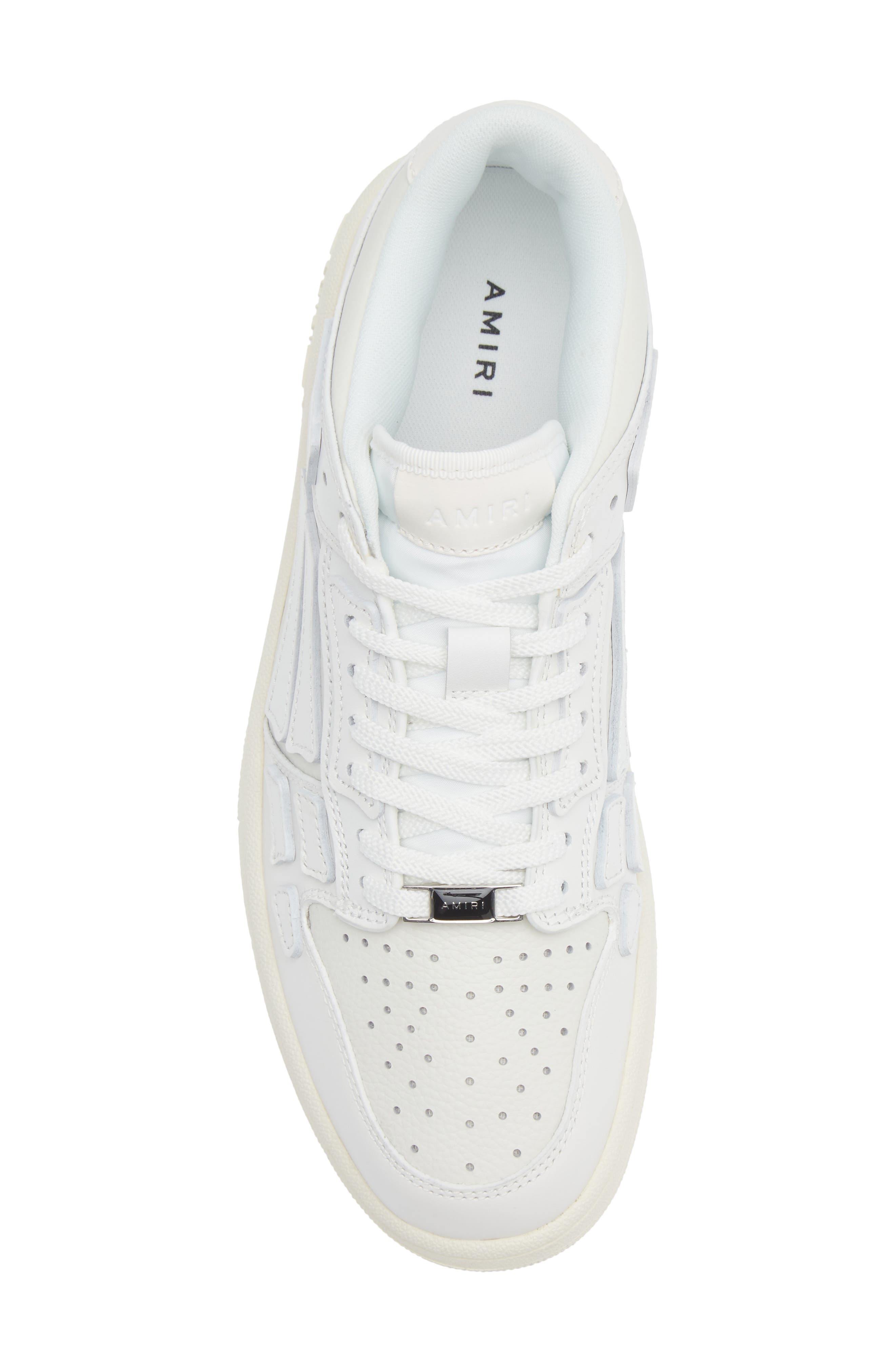 AMIRI Skeleton Low Top Sneaker, Alternate, color, White/ White/ Vintage