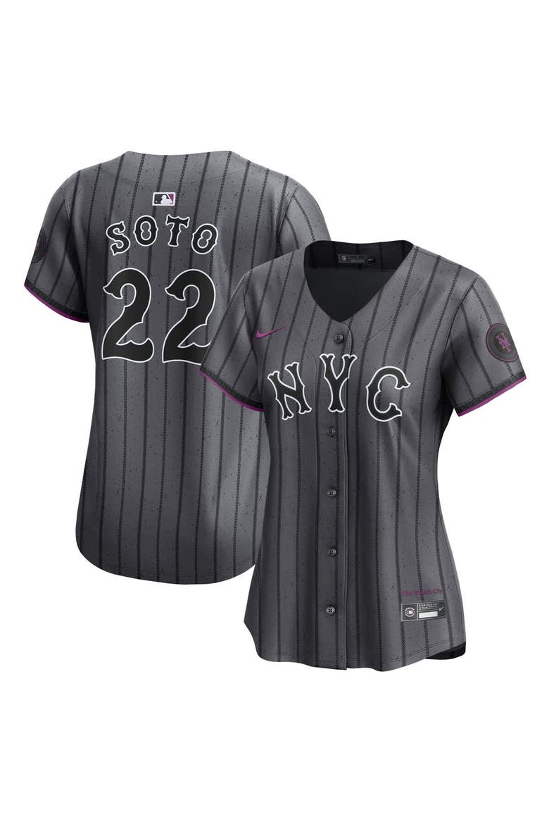 Women's Nike Juan Soto Gray New York Mets City Connect Limited Jersey, Main, color, Gray