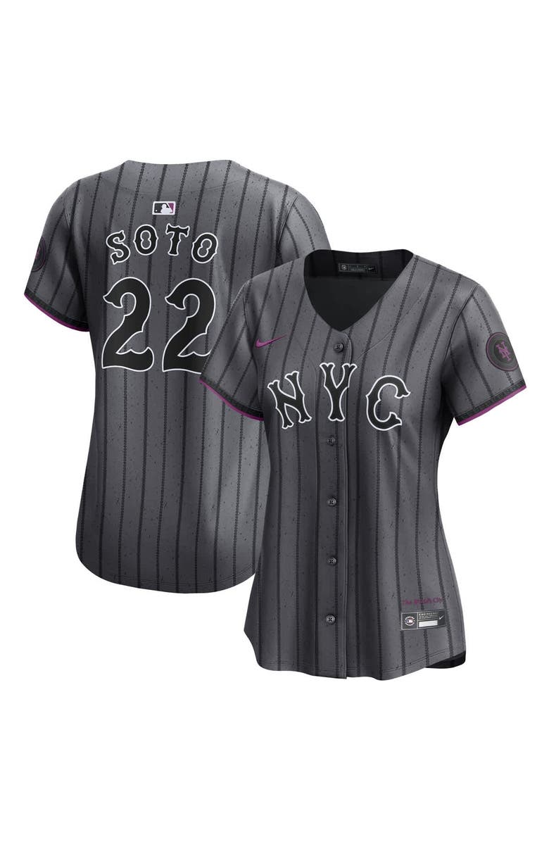 Nike Women's Nike Juan Soto Gray New York Mets City Connect Limited Jersey, Main, color, Gray