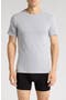 Pack of 3 Stretch Cotton Trim Fit Crewneck T-Shirt