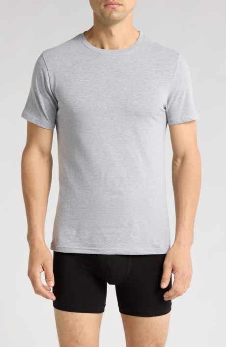 NORDSTROM RACK Stretch Cotton Slim Fit 3-Pack Crewneck Undershirts