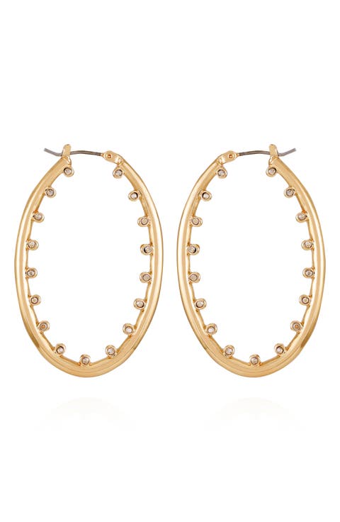 Studded Hoop Earrings