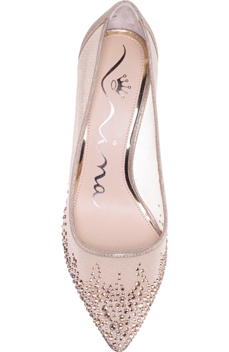 Nina Nalia Pointed Toe Pump, Alternate, color, Taupe