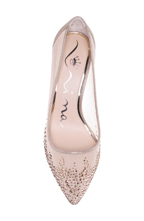 Nina Nalia Pointed Toe Pump In Taupe