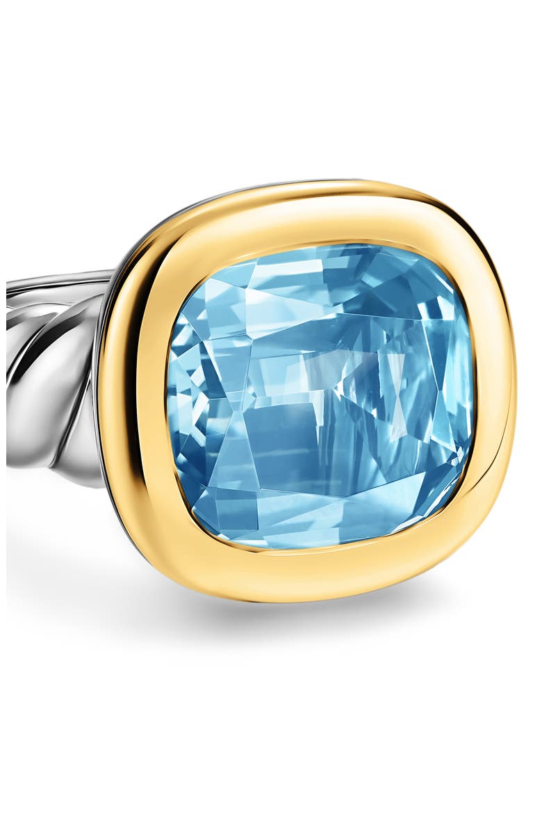 Mercer 14k Gold & Sterling Silver Champagne Citrine Ring, Alternate, color, SILVER BLUE TOPAZ