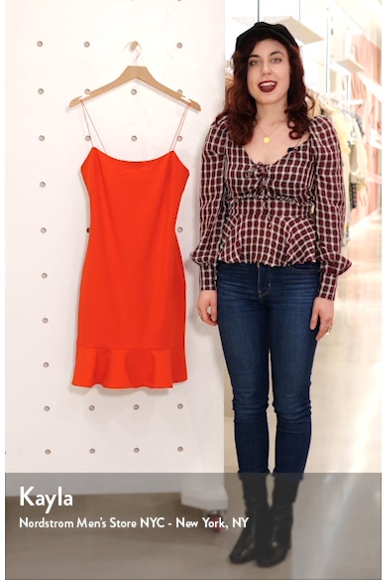 Banks Ruffle Hem Sheath Dress video