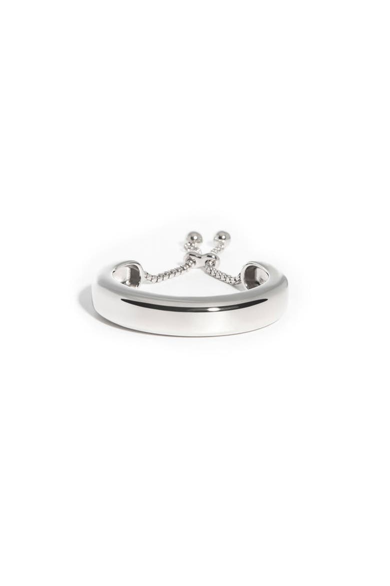 Modern Narrow Cuff, Main, color, White Gold