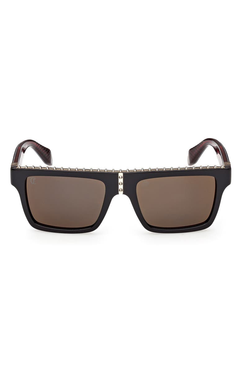 Christian Louboutin 56mm Rectangular Sunglasses, Main, color, 