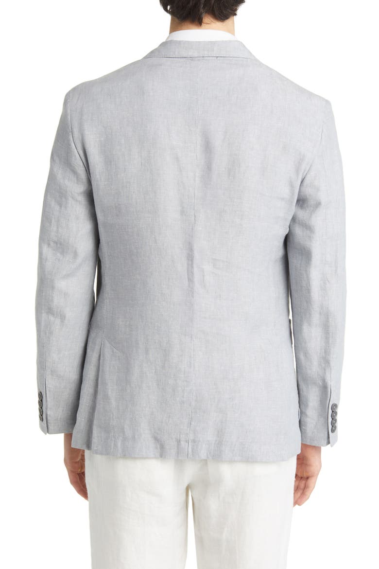 Patch Pocket Linen Sport Coat, Alternate, color, GREY SILK