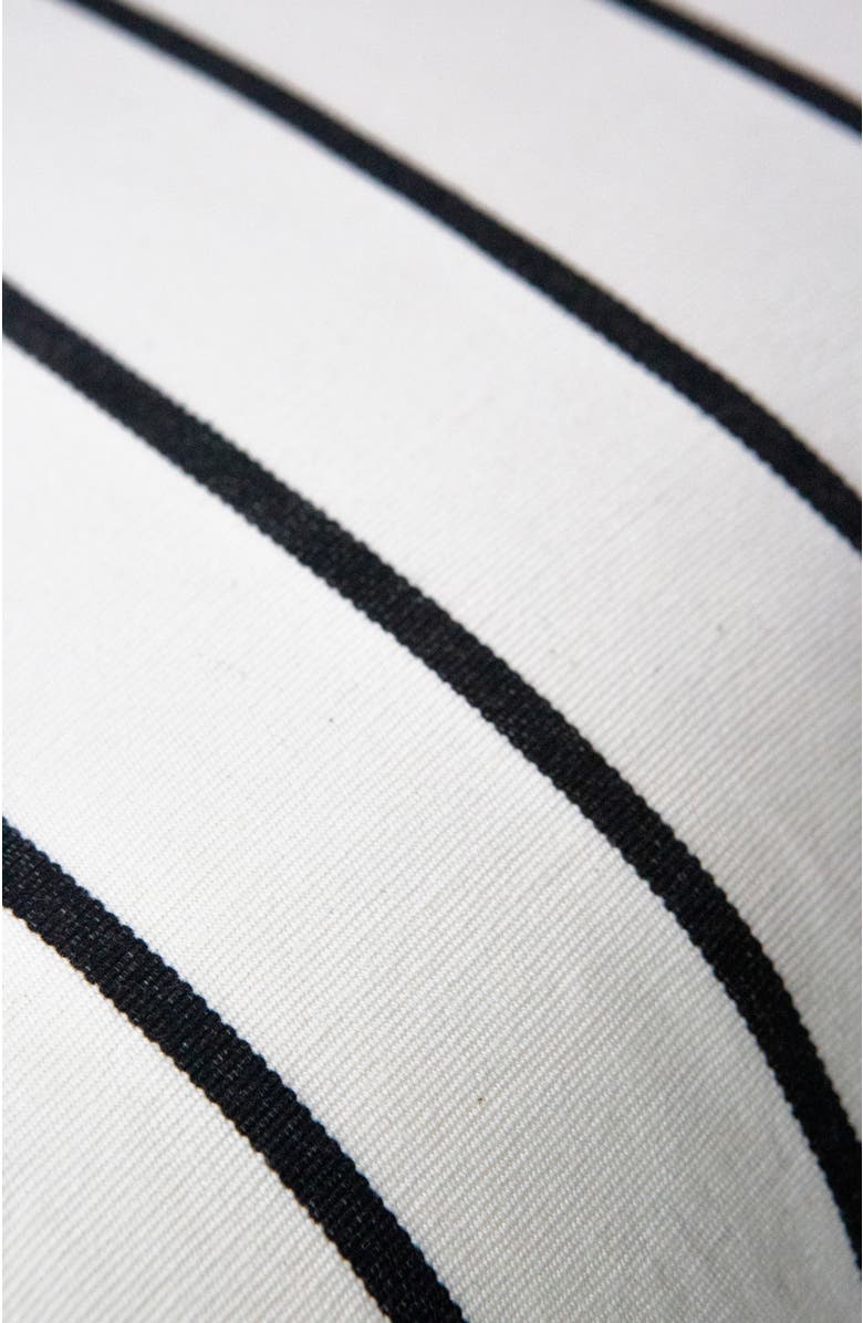 Archive New York Santiago Atitlan I Striped Handwoven Cotton Square Throw Pillow, Alternate, color, White