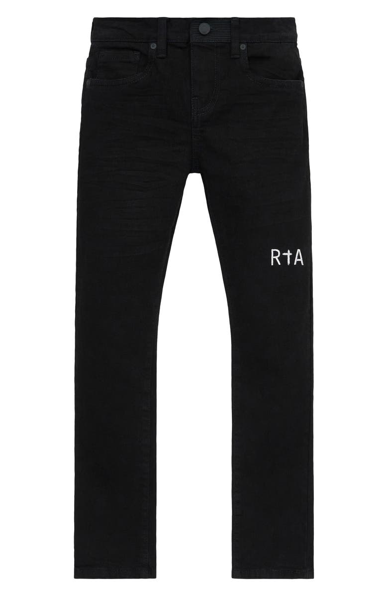 RtA Kids' Anderson Skinny Jeans, Main, color, Black