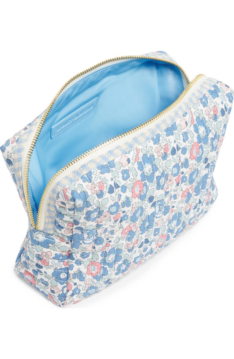 Stoney Clover Lane x Liberty Large Quilted Cotton Pouch, Alternate, color, Betsy