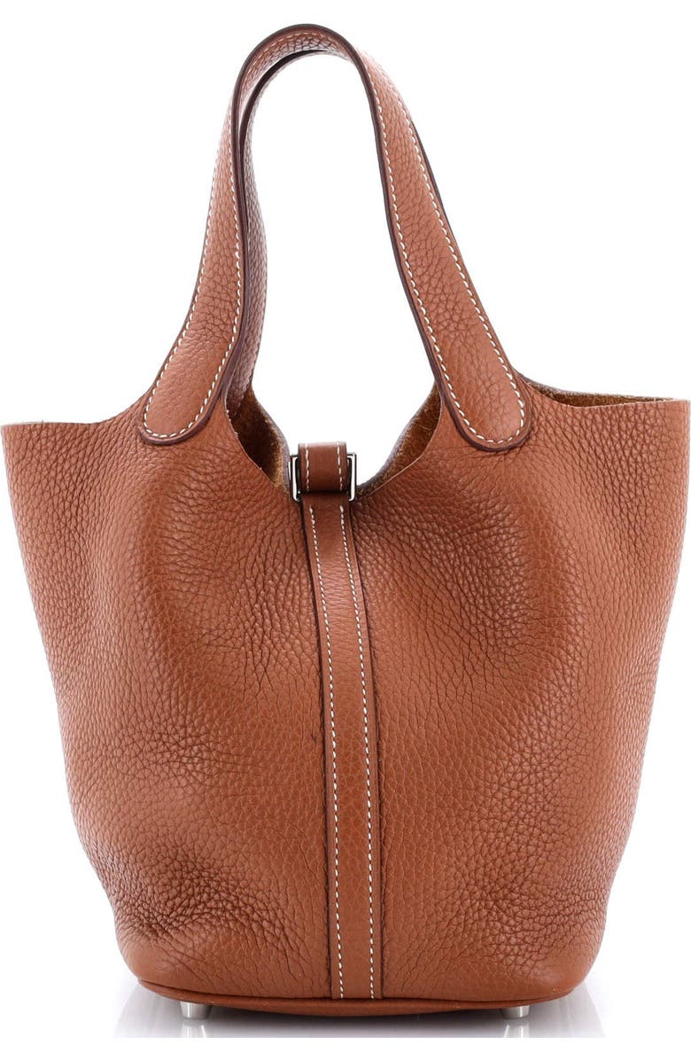 Pre-Owned Hermes Picotin Lock Bag Clemence PM, Alternate, color, Gold