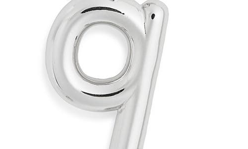 Leith Lowercase Initial Bubble Pendant Necklace In Silver