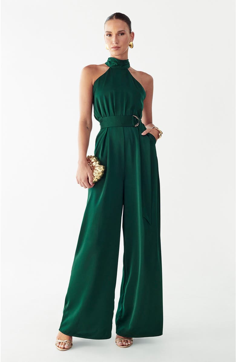 BWLDR Crest Jumpsuit, Main, color, Emerald