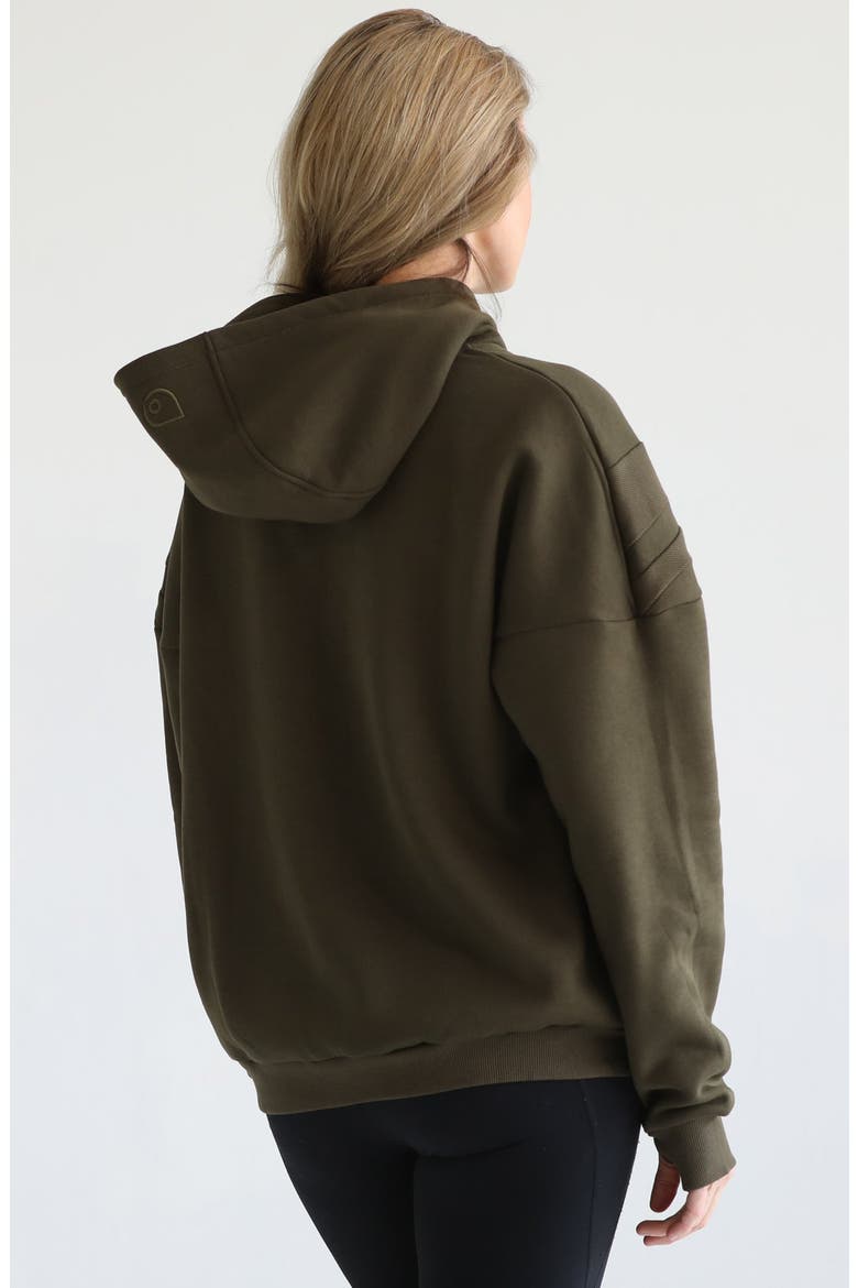 Isabella Ultra Soft Nursing and Pregnancy Hoodie, Alternate, color, Olive Tree