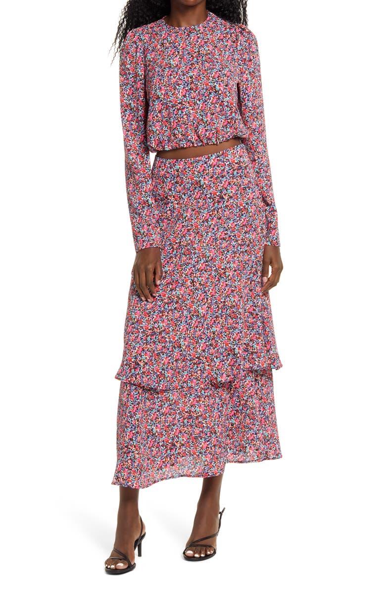 AFRM Reca Floral Tie Back Top, Alternate, color,