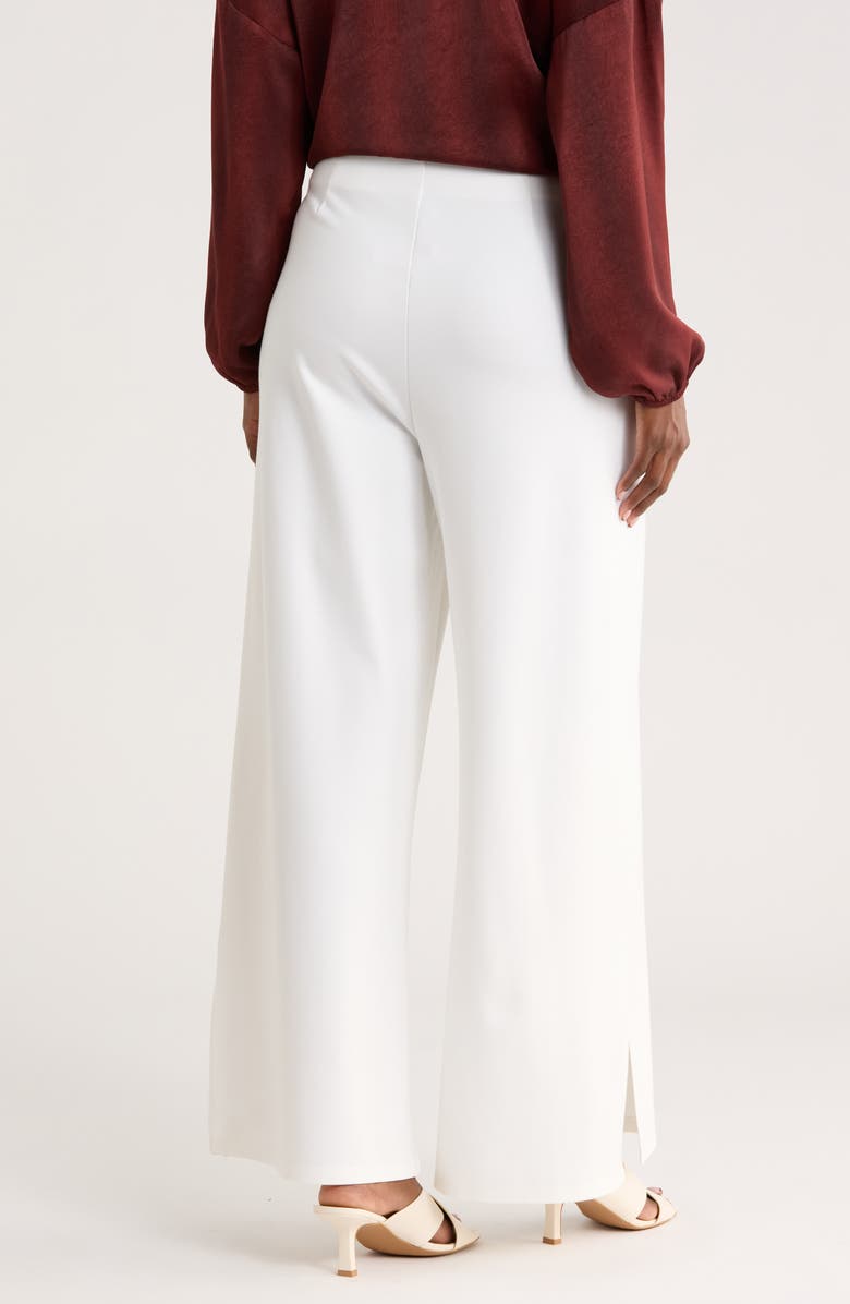 PATRIZIA LUCA Side Pocket Wide Leg Pants, Alternate, color, Off White