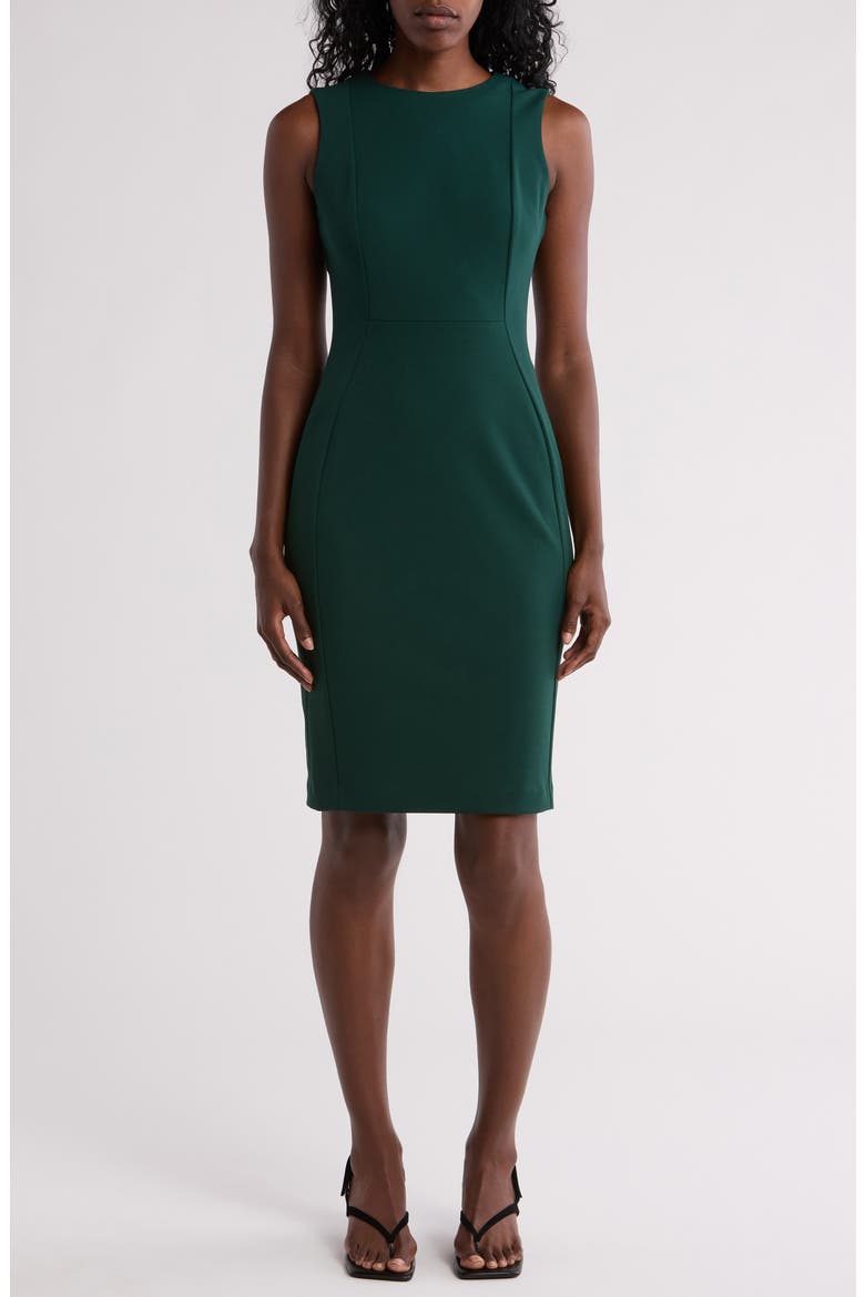 Sleeveless Sheath Dress, Main, color, MALACHITE