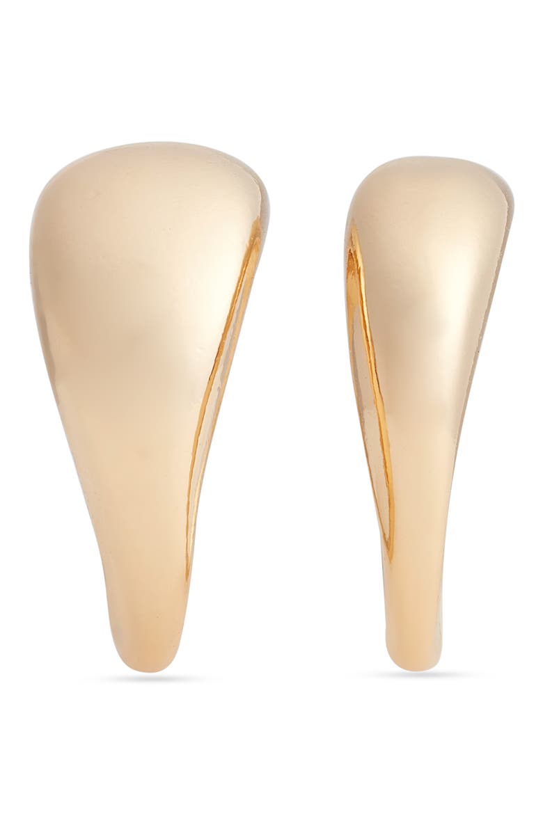 Set of Two Domed Rings, Alternate, color, GOLD