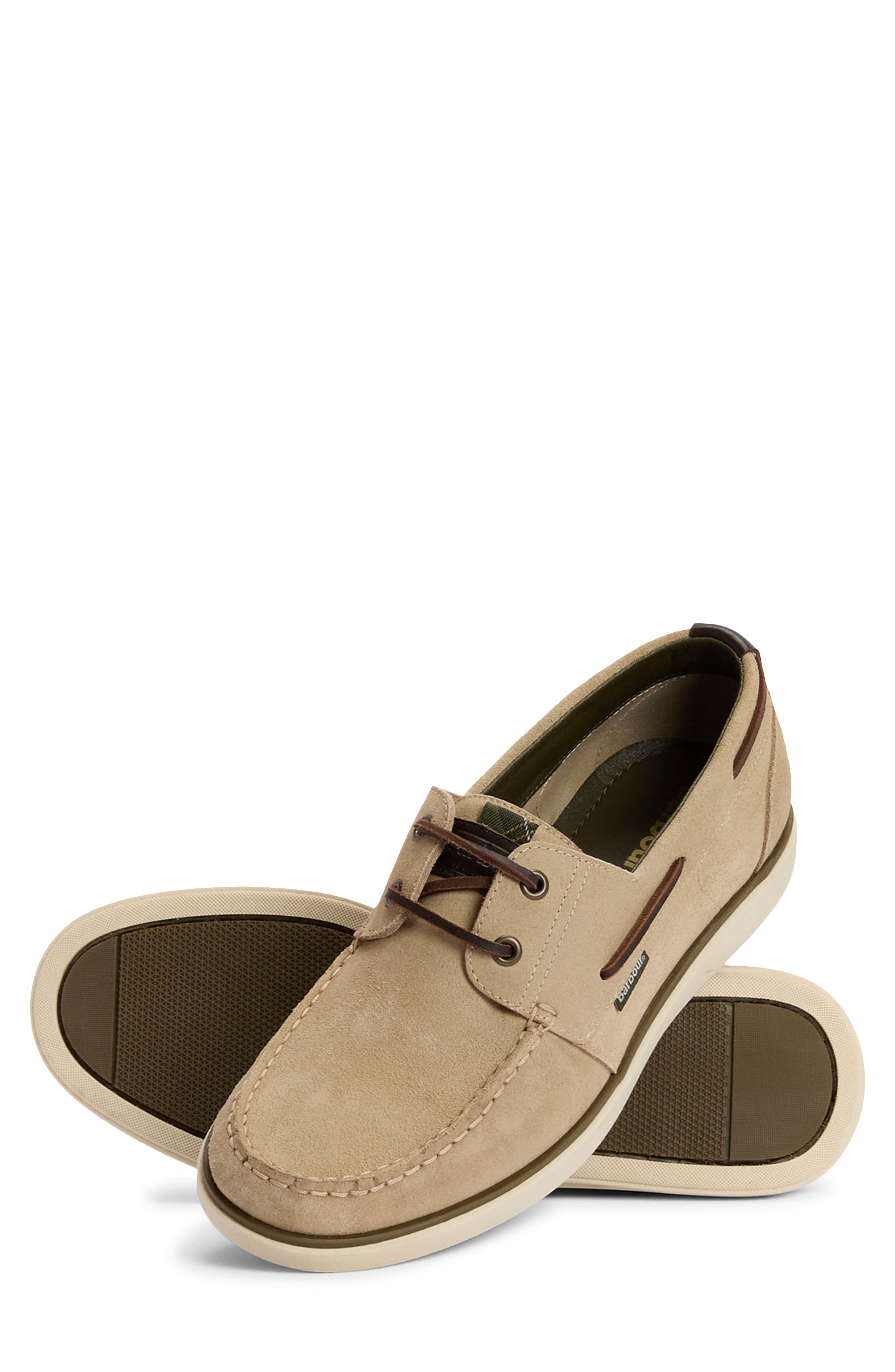 Barbour Rothley Boat Shoe, Alternate, color, Taupe Suede