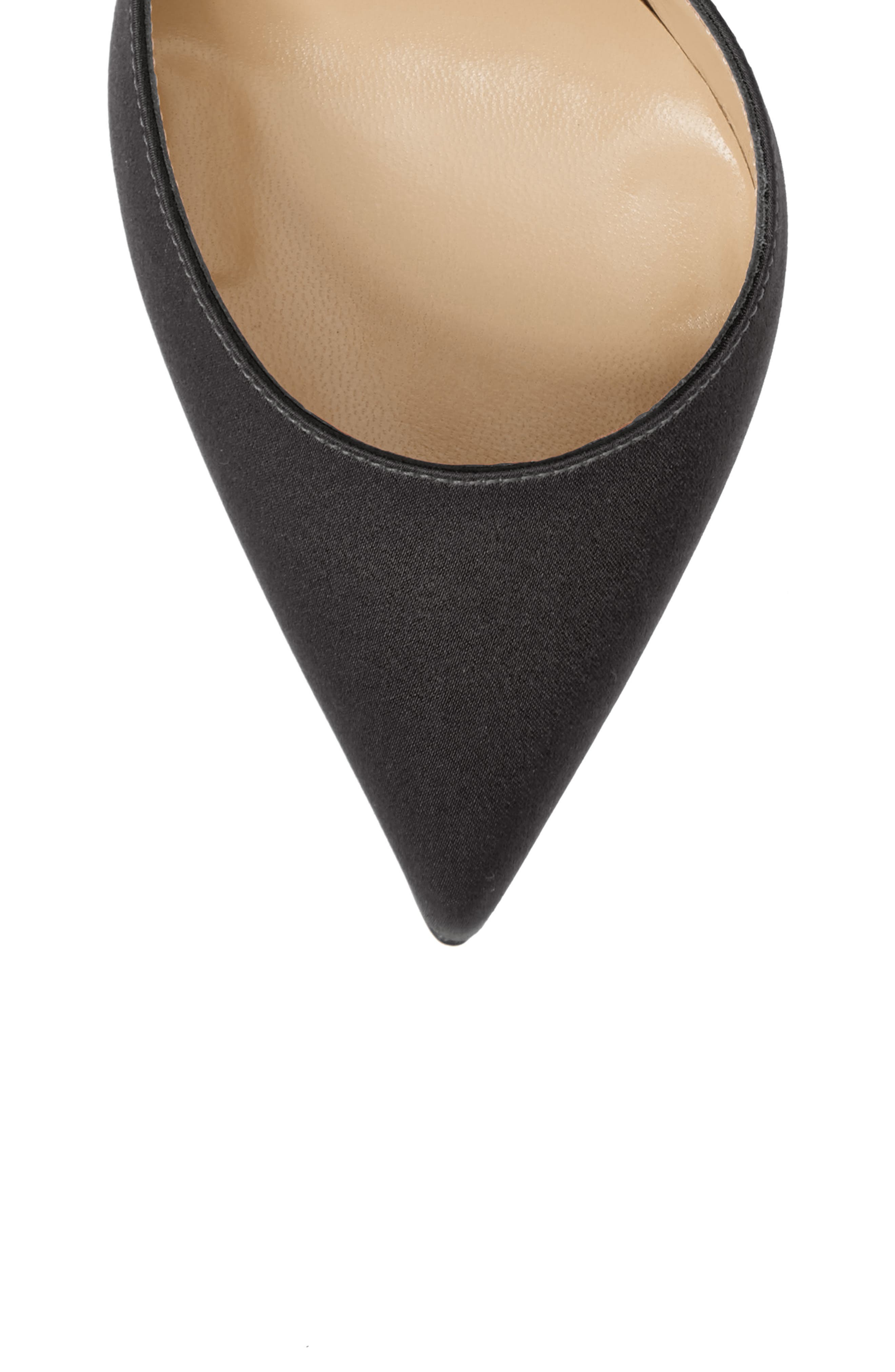 Douce Du Desert Ankle Tie Pump, Alternate, color, BLACK SATIN