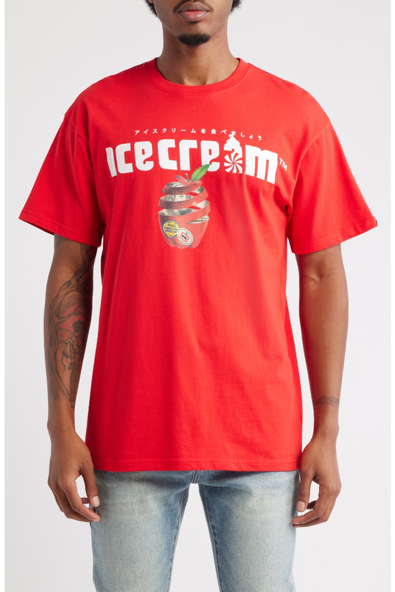 Luger Graphic T-Shirt, Main, color, GOJI BERRY