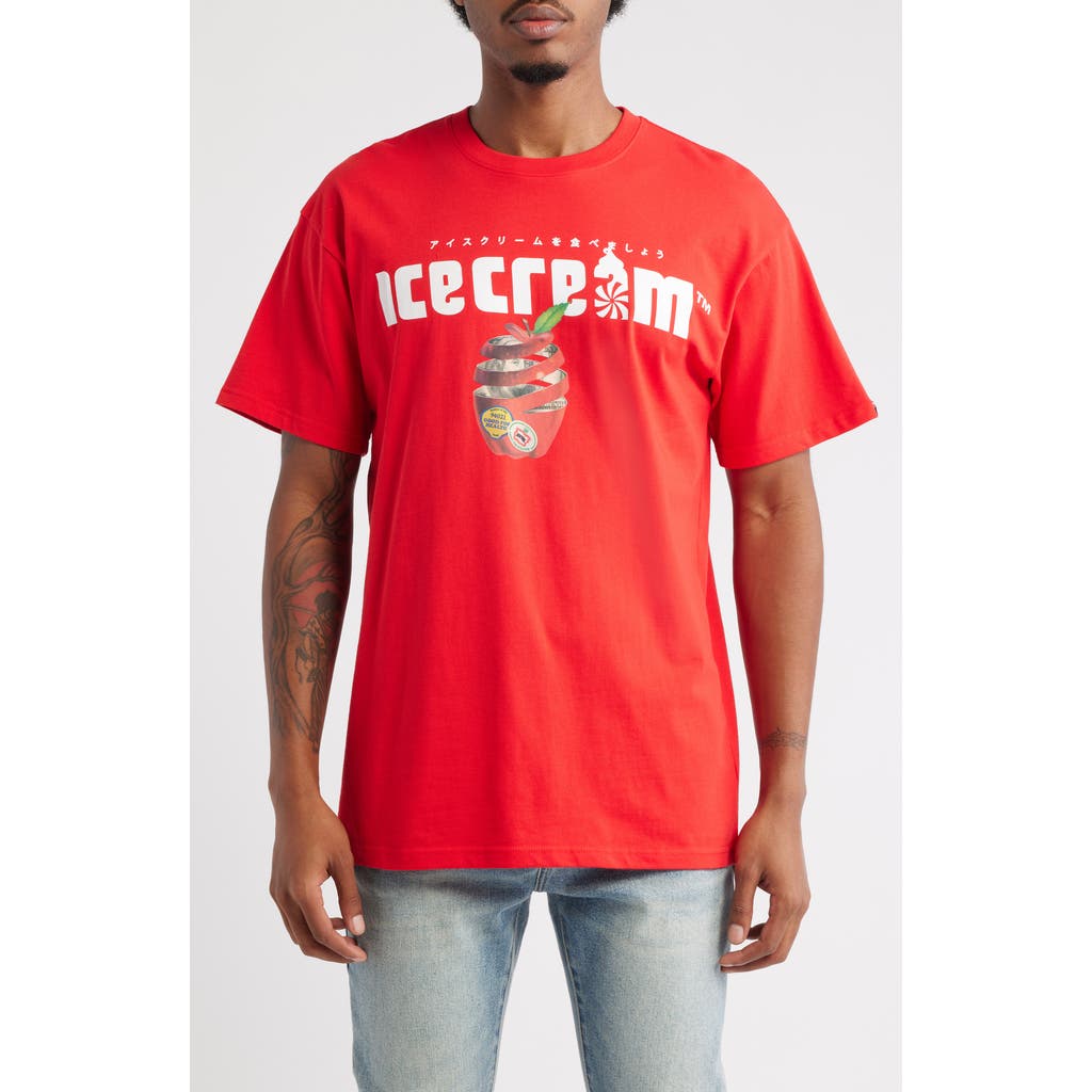 Icecream Luger Graphic T-shirt In Red