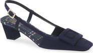 Roger Vivier Belle Vivier Suede Slingback Pump