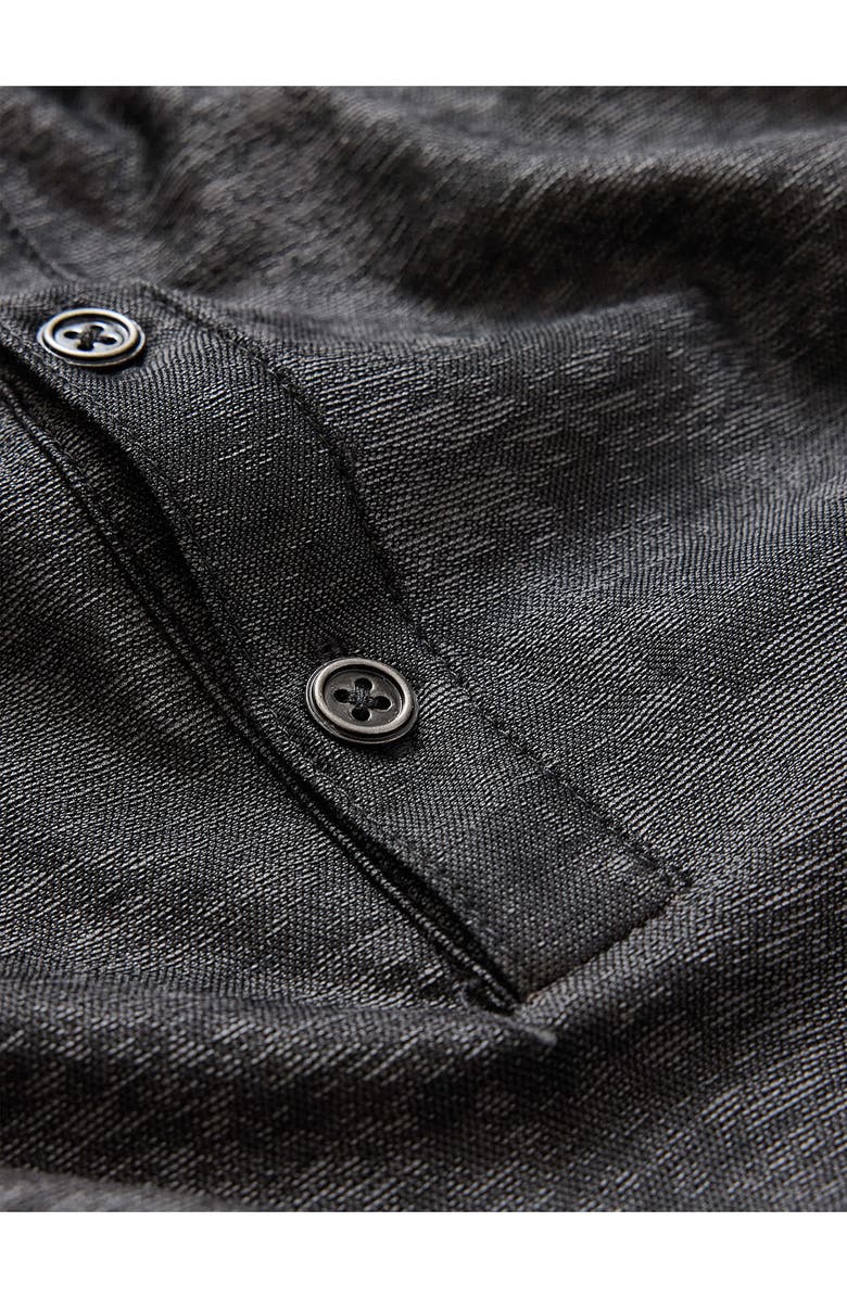 John Varvatos Olivari Slub Cotton Piqué Polo, Alternate, color, Black