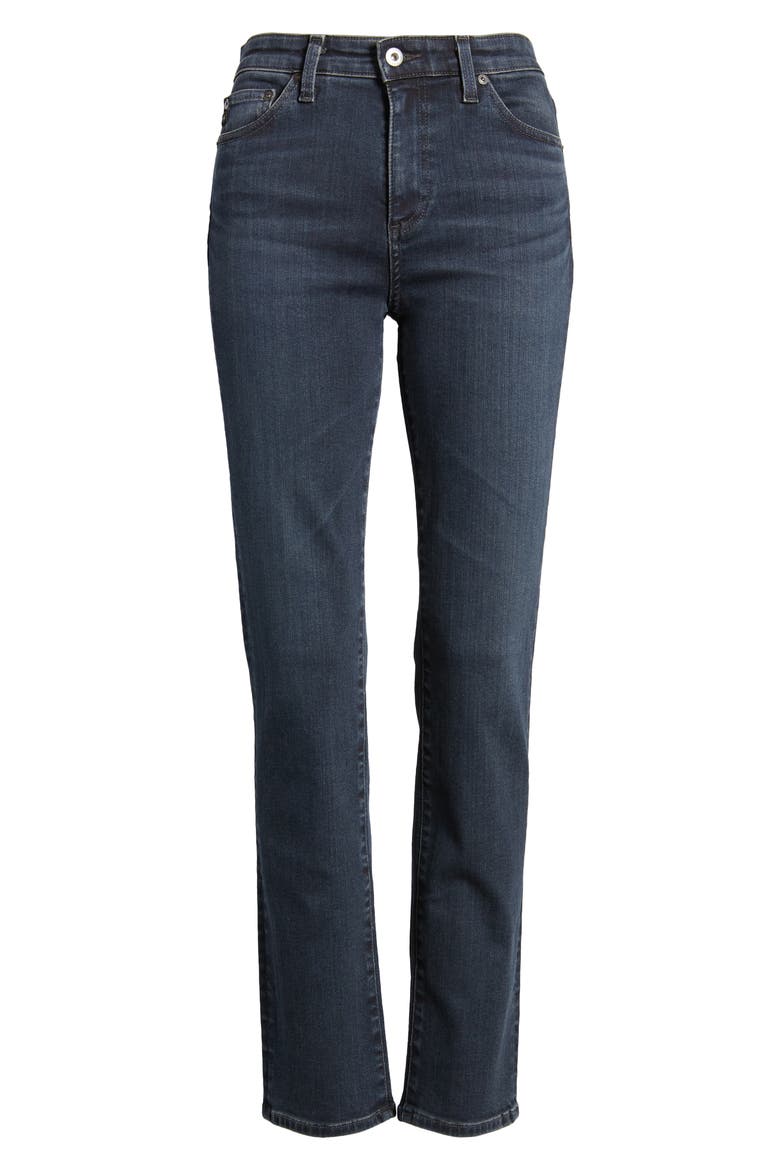 Mari High Waist Stretch Slim Straight Leg Jeans, Alternate, color, EMPIRE