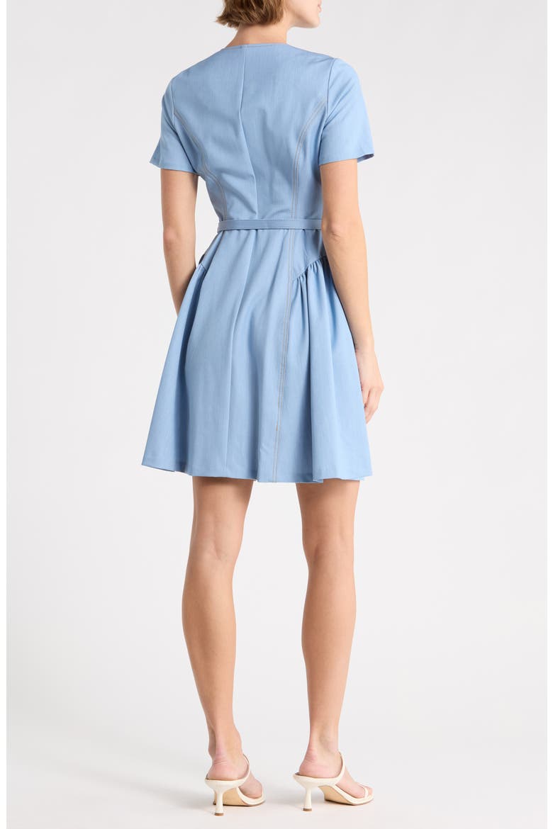 Buttoned Denim Dress, Alternate, color, LIGHT INDIGO