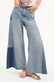 Veronica Beard Vicki Paneled Extra Wide Leg Jeans