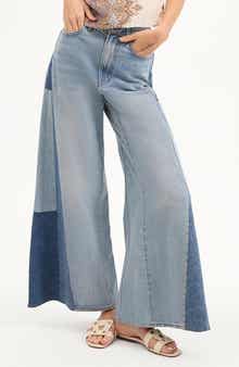 Veronica Beard Vicki Paneled Extra Wide Leg Jeans