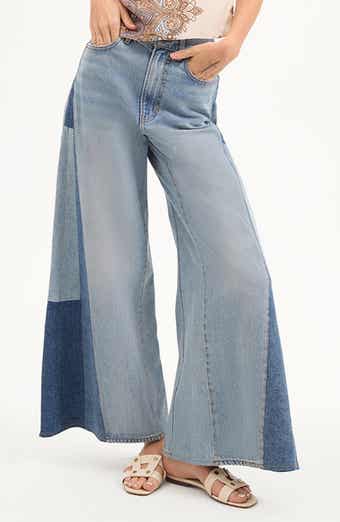 Veronica Beard Vicki Paneled Extra Wide Leg Jeans