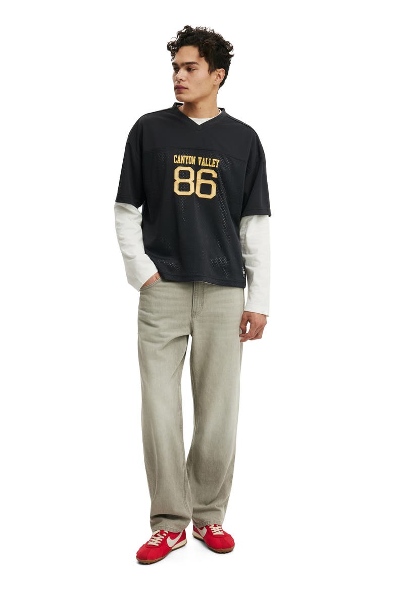 Men's Football Jersey, Alternate, color, Washed Black  Canyon Valley