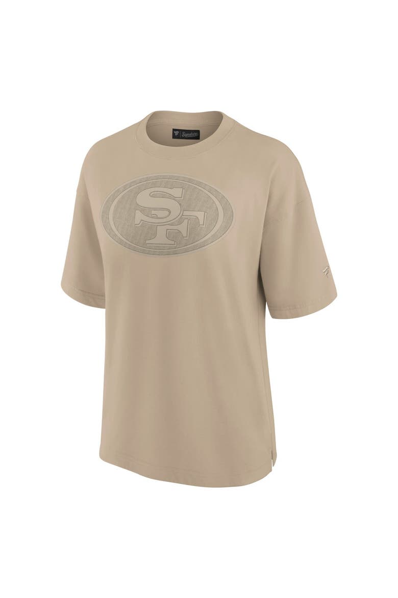 Women's Fanatics Signature Khaki San Francisco 49ers Elements Oversized T-Shirt, Alternate, color, Khaki