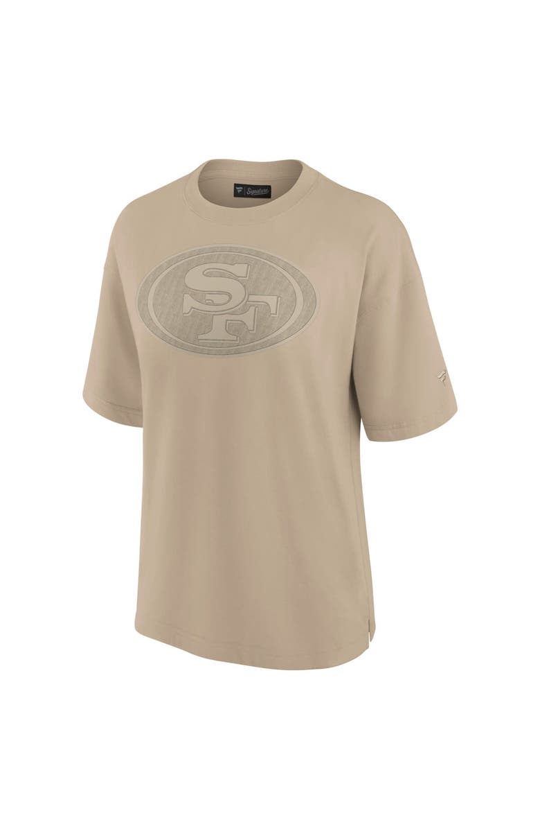 Fanatics Signature Women's Fanatics Signature Khaki San Francisco 49ers Elements Oversized T-Shirt, Alternate, color, Khaki