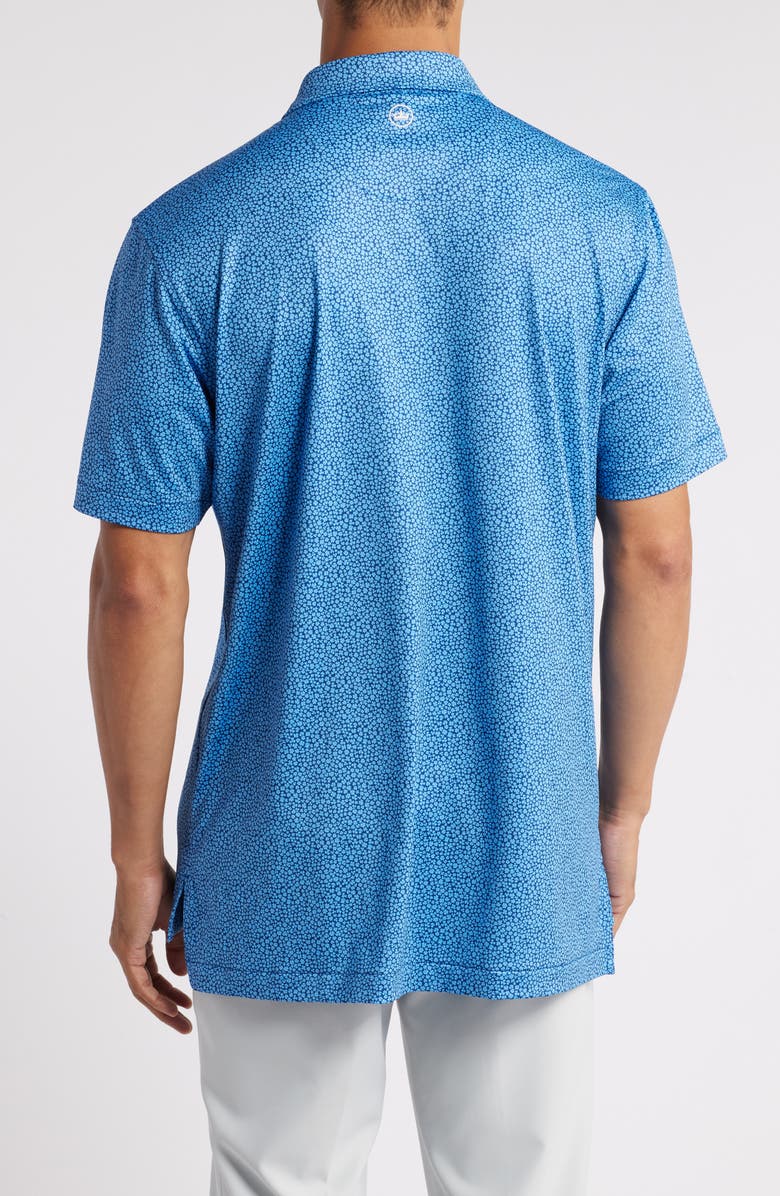 Peter Millar Luck of the Irish Clover Print Performance Golf Polo, Alternate, color,