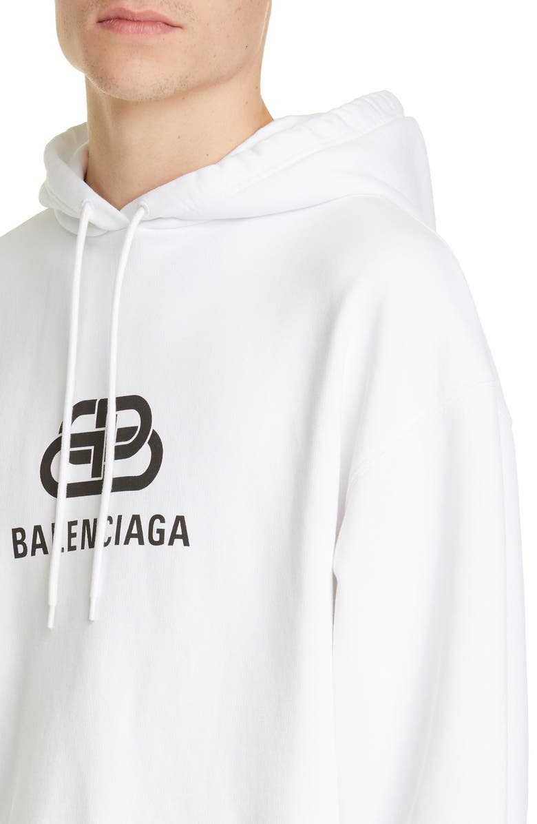 Balenciaga BB Logo Graphic Hoodie, Alternate, color,