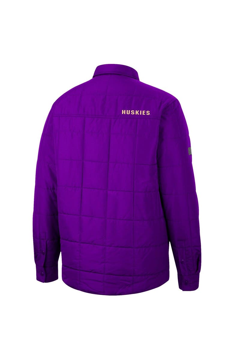 COLOSSEUM Men's Colosseum Purple Washington Huskies Detonate Quilted Full-Snap Jacket, Alternate, color,