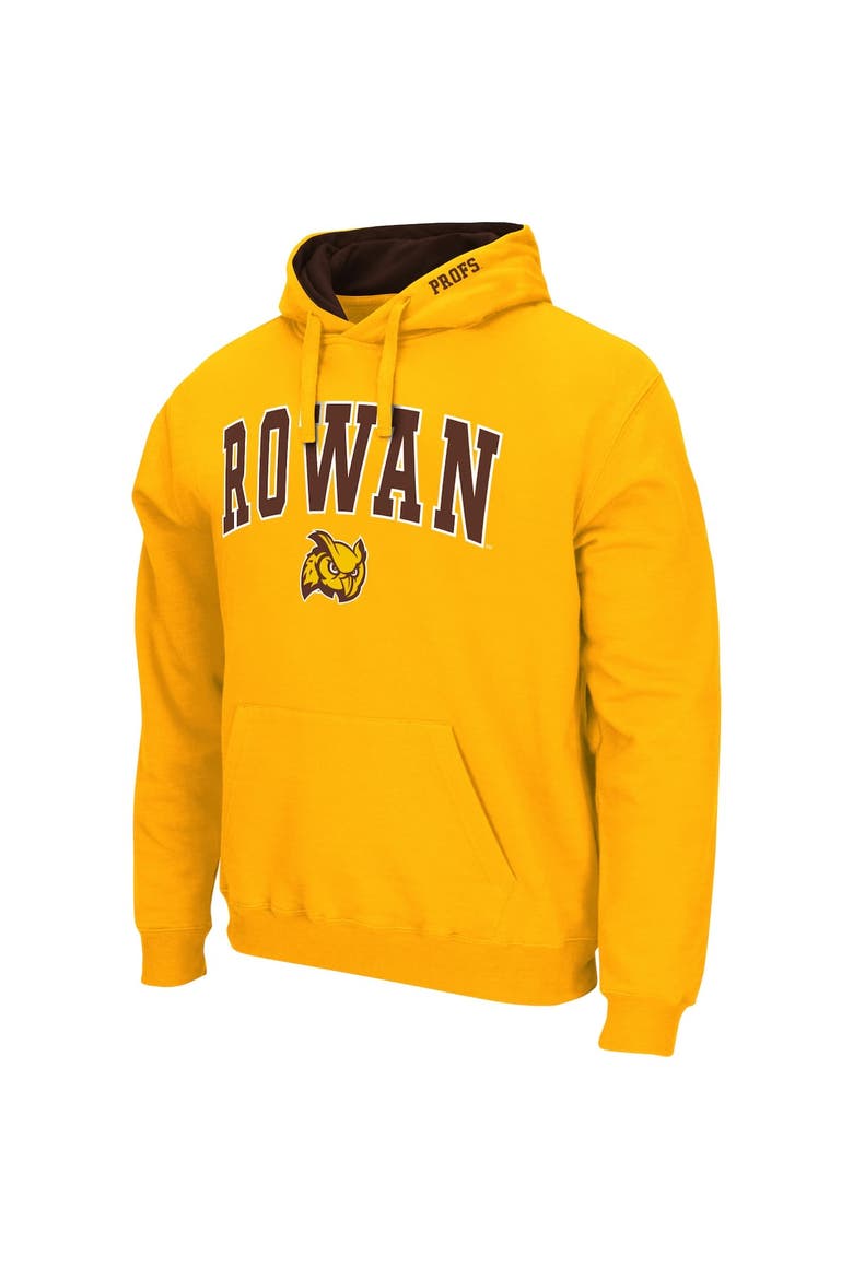 Men's Colosseum Gold Rowan Profs Arch & Logo 3.0 Pullover Hoodie, Alternate, color, Gold