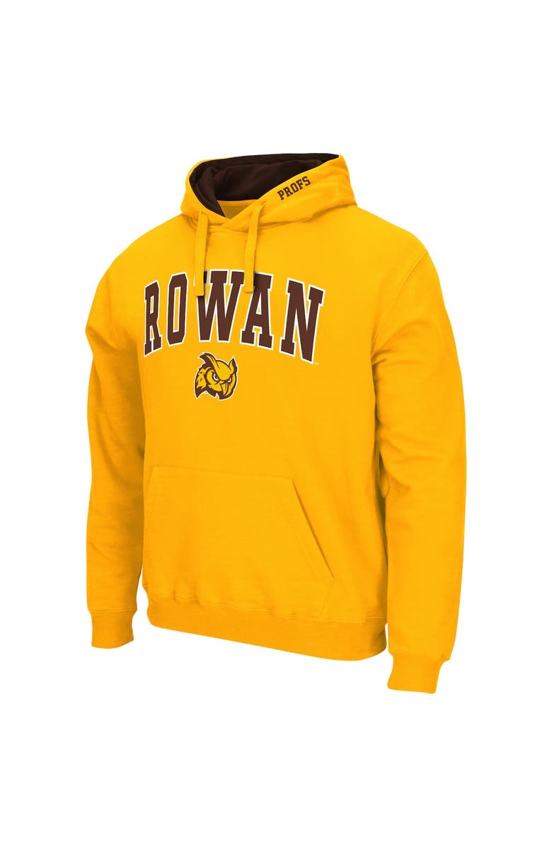 COLOSSEUM Men's Colosseum Gold Rowan Profs Arch & Logo 3.0 Pullover Hoodie, Alternate, color, Gold