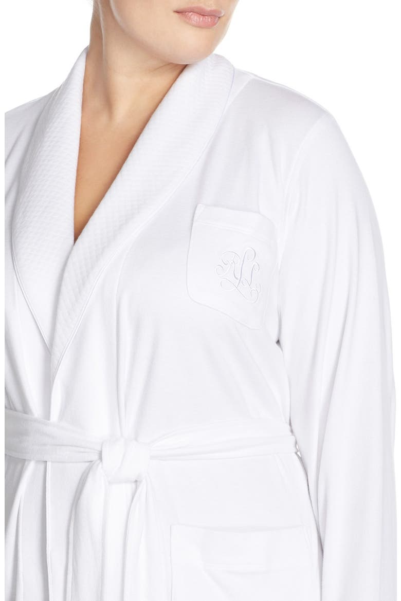 Shawl Collar Robe, Alternate, color, WHITE