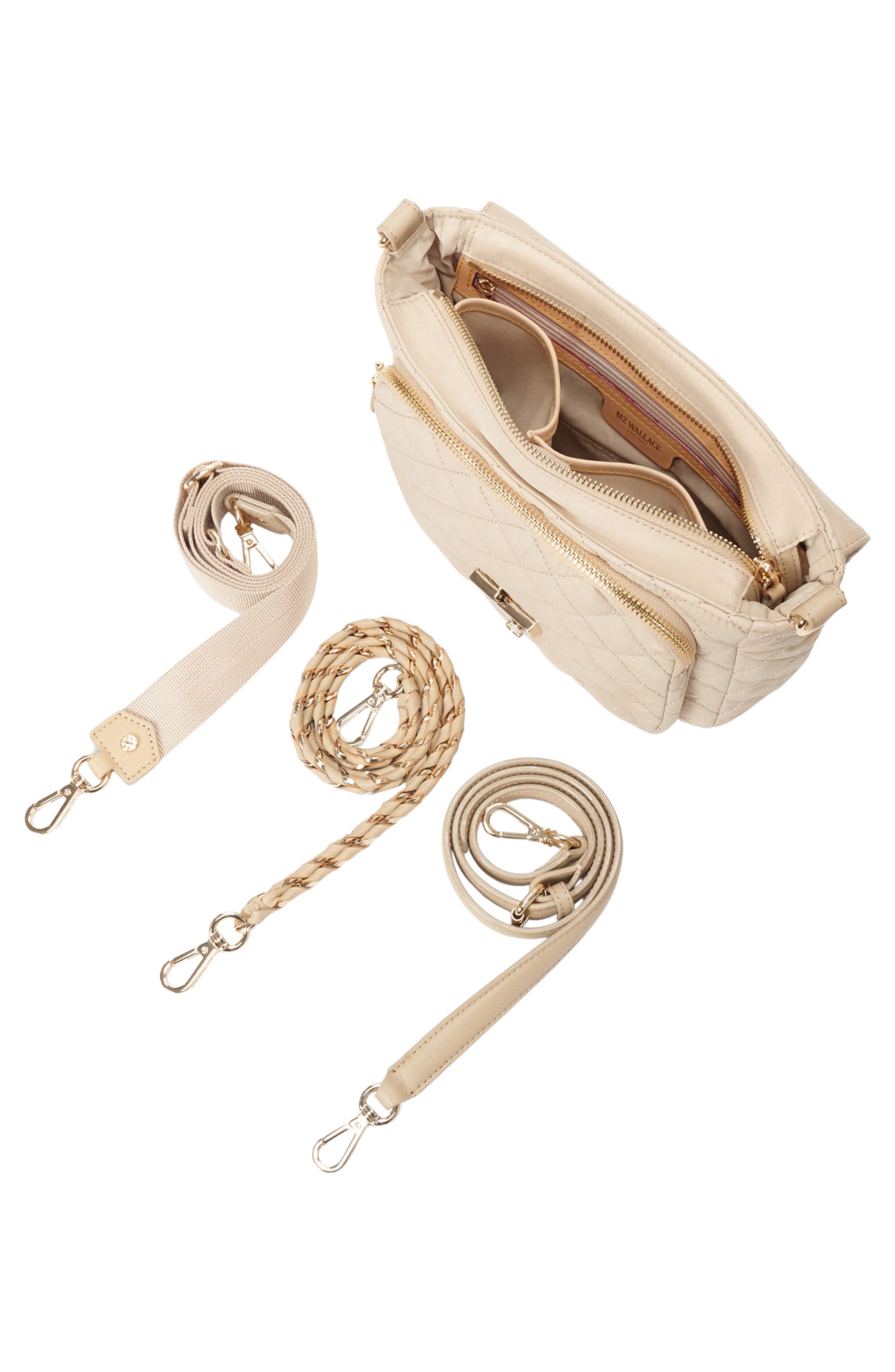 MZ Wallace Medium Crosby Lock Quilted Nylon Crossbody Bag, Alternate, color, 