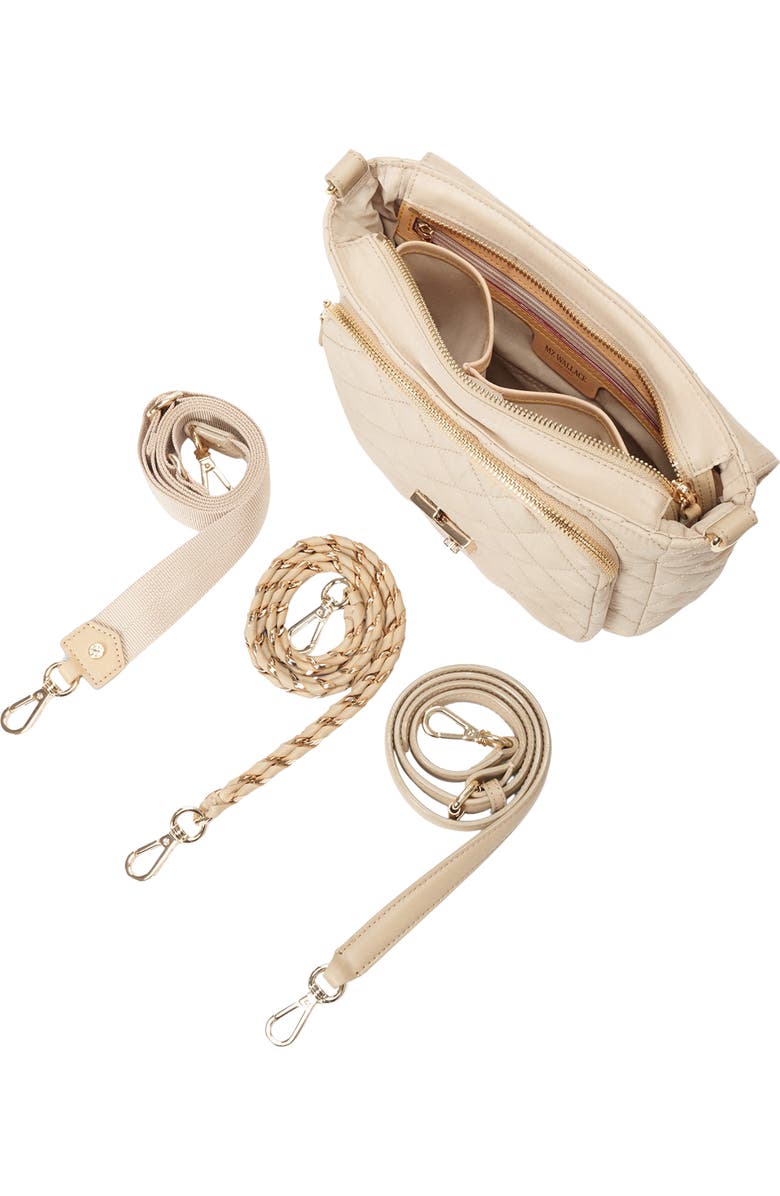 MZ Wallace Medium Crosby Lock Quilted Nylon Crossbody Bag, Alternate, color,